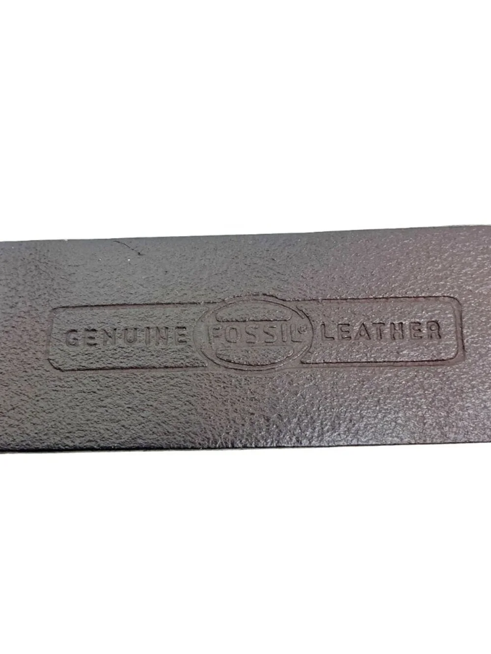 Fossil Genuine Leather Roller Buckle Belt Womens Large Tan & Black  BT2803200